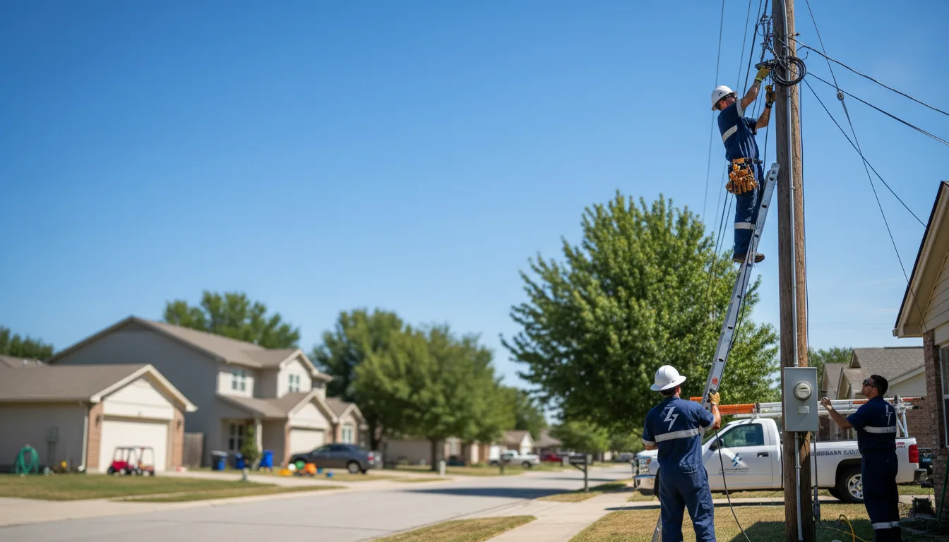 Residential electrician providing installation services in Thorndike, ME
